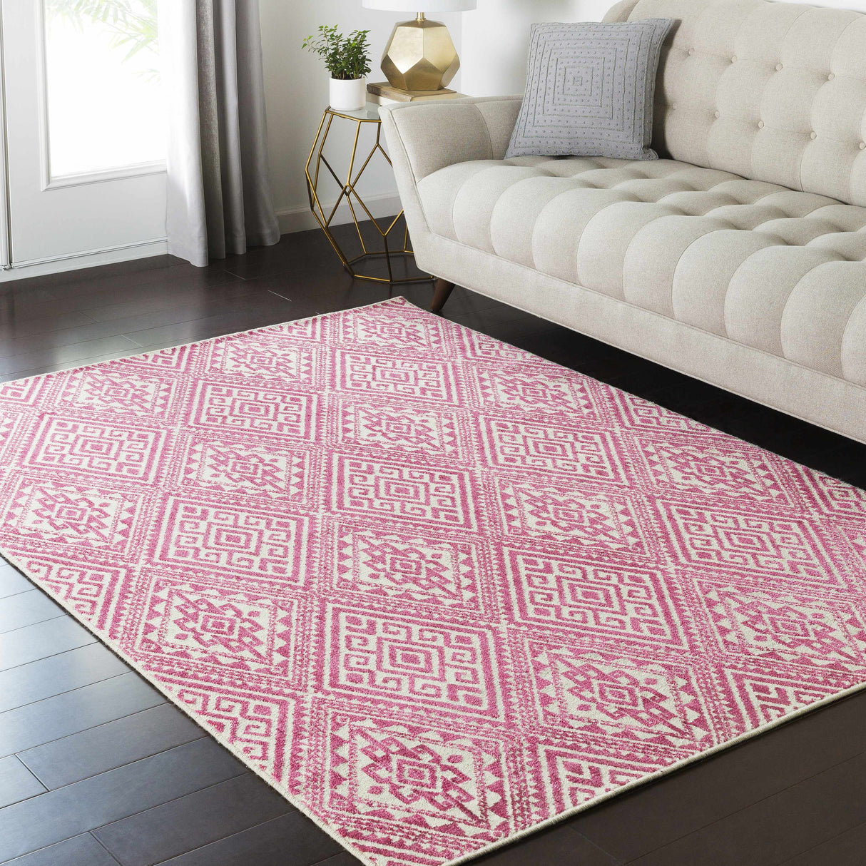 Coleford Gold Geometric Table Lamp-Lighting-Parc Decor