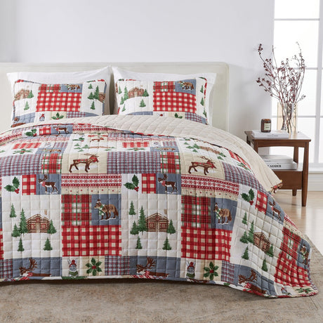 Colorful Holiday Quilt Set - Midnight Magic Collection-Quilts & Comforters-Parc Decor