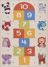 Colorful Hopscotch Washable Kids Rug-Rugs-Parc Decor