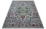 Colorful Traditional Serapi Design Ivory And Beige Hand Knotted 8x10 Wool Area Rug