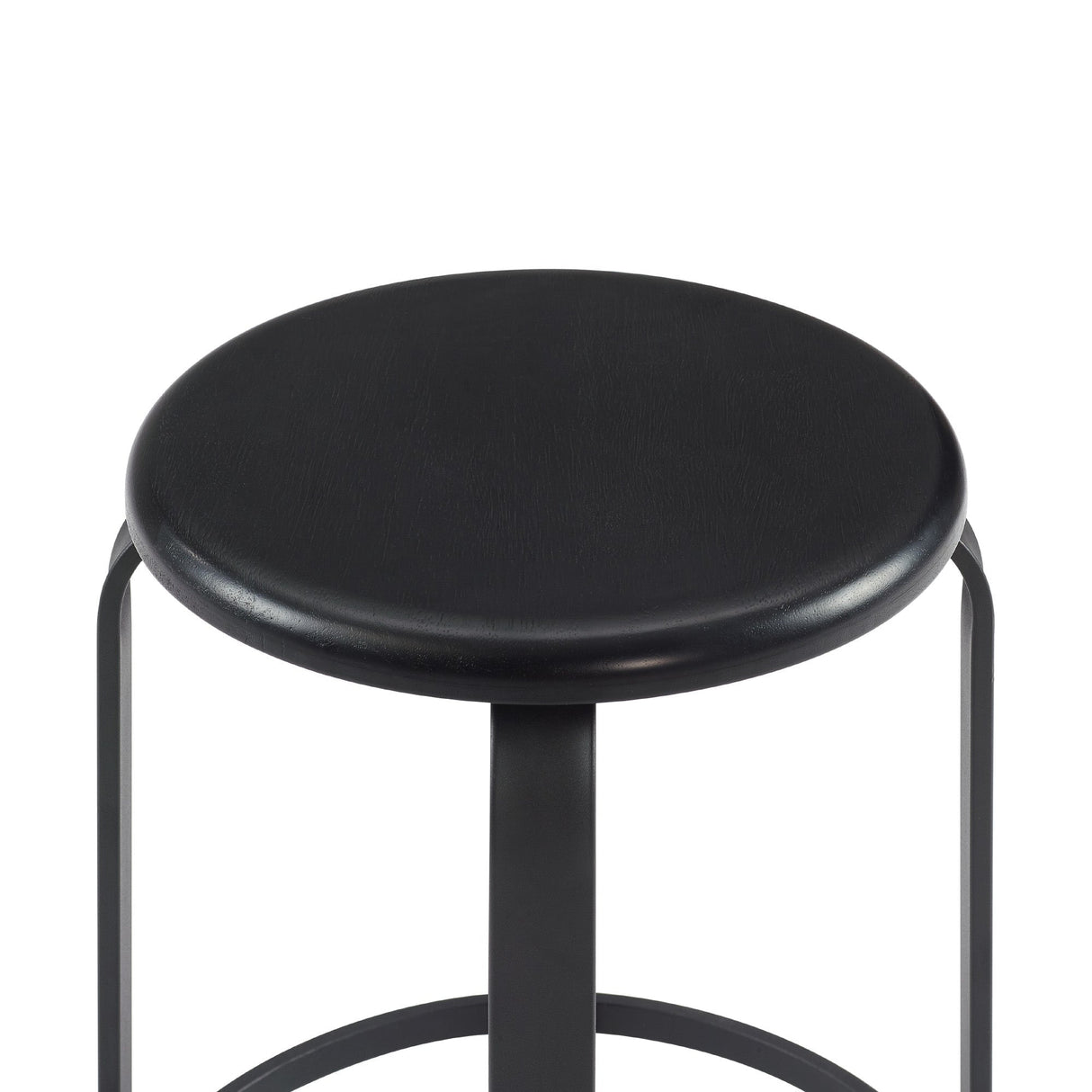 Colton 26" 2-Piece Metal and Wood Round Kitchen Bar Stool-Dining / Kitchen-Parc Decor