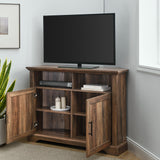 Columbus 44" Grooved Door Corner TV Stand-Entertainment-Parc Decor