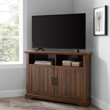 Columbus 44" Grooved Door Corner TV Stand-Entertainment-Parc Decor