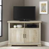 Columbus 44" Grooved Door Corner TV Stand-Entertainment-Parc Decor