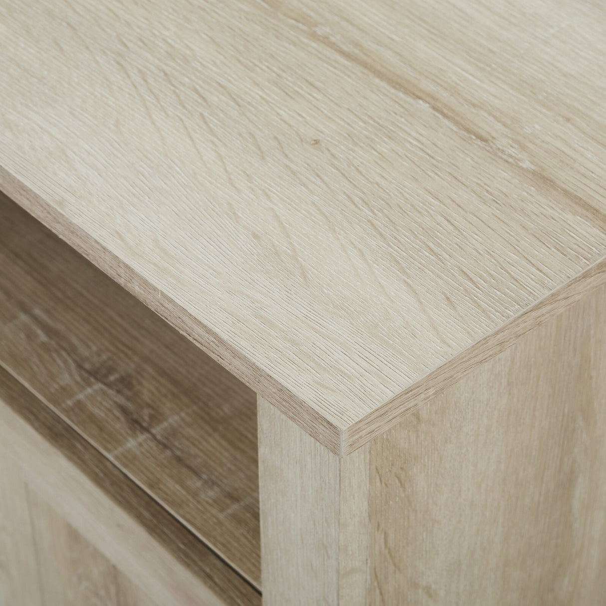 Columbus 44" Grooved Door Corner TV Stand-Entertainment-Parc Decor