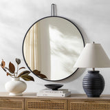 Comaltepec Black Metal Mirror-Mirrors-Parc Decor
