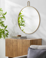 Comaltepec Gold Frame Mirror-Mirrors-Parc Decor