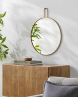 Comaltepec Gold Frame Mirror-Mirrors-Parc Decor