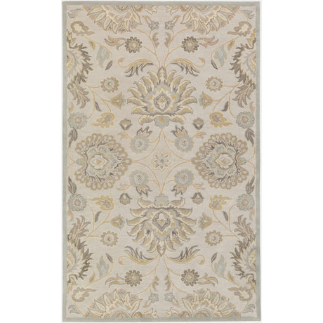 Conesus 1192 Hand Tufted Ivory&Taupe Wool Rug-Rugs-Parc Decor