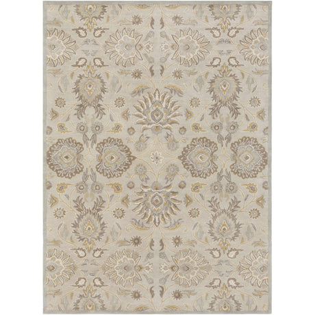 Conesus 1192 Hand Tufted Ivory&Taupe Wool Rug-Rugs-Parc Decor