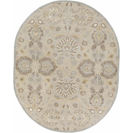 Conesus 1192 Hand Tufted Ivory&Taupe Wool Rug-Rugs-Parc Decor