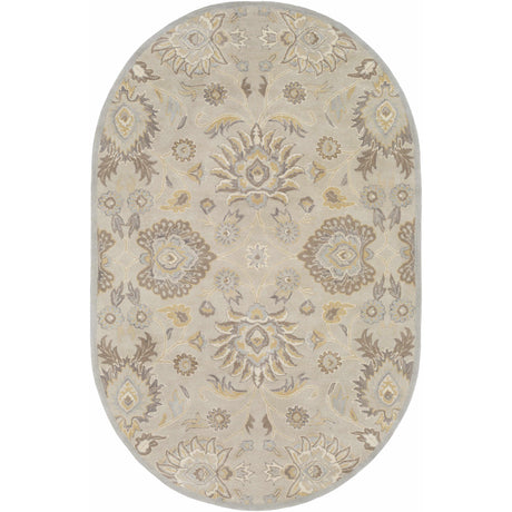 Conesus 1192 Hand Tufted Ivory&Taupe Wool Rug-Rugs-Parc Decor