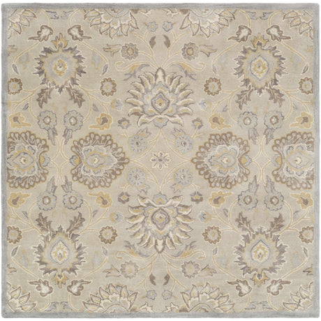 Conesus 1192 Hand Tufted Ivory&Taupe Wool Rug-Rugs-Parc Decor