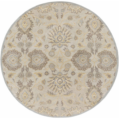 Conesus 1192 Hand Tufted Ivory&Taupe Wool Rug-Rugs-Parc Decor