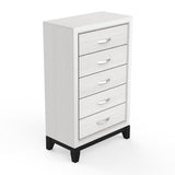 Contemporary 31" Chest with 5-Drawer for Bedroom, Livingroom-斗柜-Parc Decor