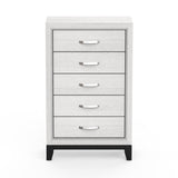 Contemporary 31" Chest with 5-Drawer for Bedroom, Livingroom-斗柜-Parc Decor