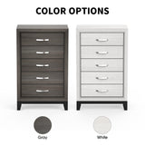 Contemporary 31" Chest with 5-Drawer for Bedroom, Livingroom-斗柜-Parc Decor