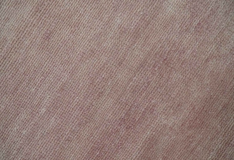 Contemporary Custom Made Modern Solid Peach Hand knotted Wool Area Rug