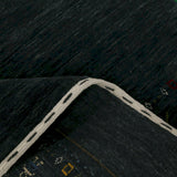 Contemporary Design Charcoal Hand Loomed Wool Area Rug