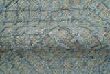 Contemporary Design Gray Hand Knotted Wool Area Rug
