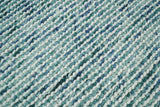 Contemporary Hand Woven Teal Wool Area Rug