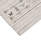 Contemporary Ivory Design Hand Loomed Wool Rug