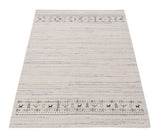 Contemporary Ivory Design Hand Loomed Wool Rug