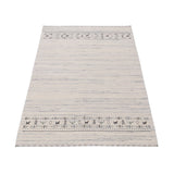 Contemporary Ivory Design Hand Loomed Wool Rug
