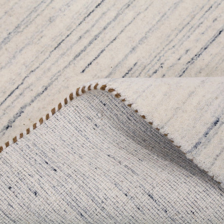 Contemporary Ivory Design Hand Loomed Wool Rug