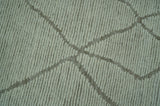 Contemporary Pattern Brown And Ivory Hand Tufted 8x10 Wool Rug