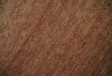 Contemporary Solid Brick Red Hand knotted Custom Made wool Area Rug