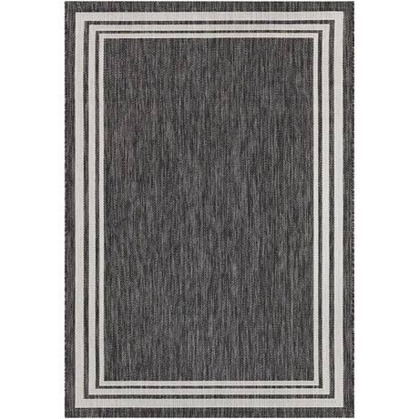 Coonamble Bordered Antrasit Rug-Rugs-Parc Decor