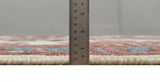 Coral Rust and Ivory Hand Knotted Traditional Heriz Serapi Wool area Rug