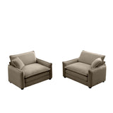 Corduroy Cloud Deep Seated Accent Sofa Chairs-sofa-Parc Decor