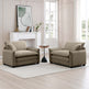 Corduroy Cloud Deep Seated Accent Sofa Chairs-sofa-Parc Decor