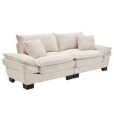 Corduroy Cloud Loveseat Couch-Living Room-Parc Decor