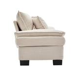 Corduroy Cloud Loveseat Couch-Living Room-Parc Decor