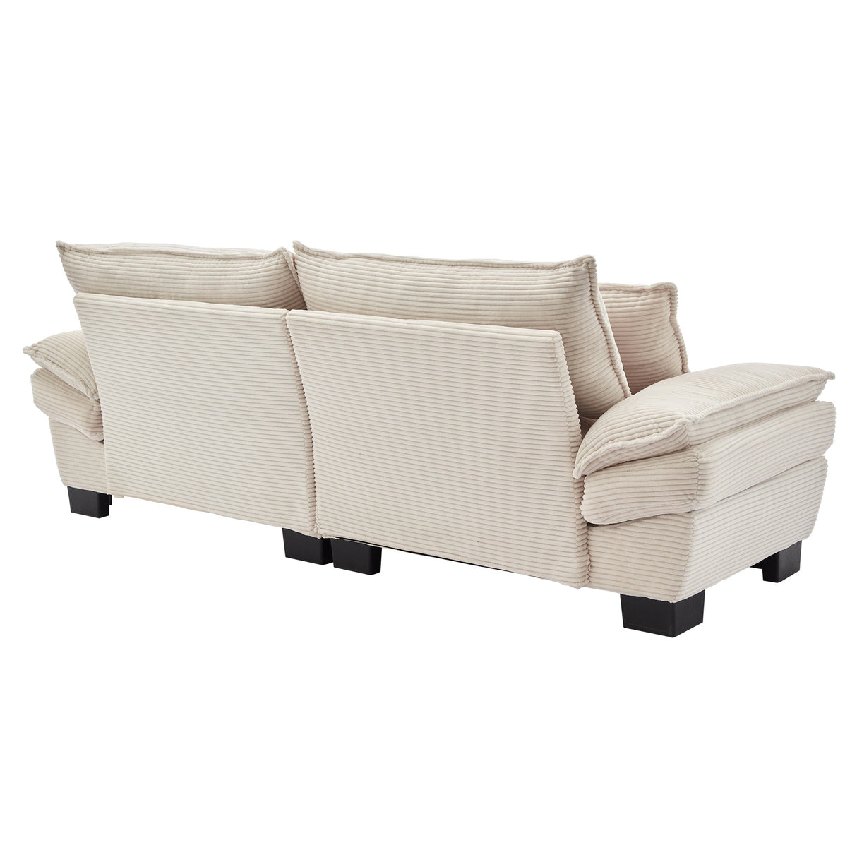 Corduroy Cloud Loveseat Couch-Living Room-Parc Decor