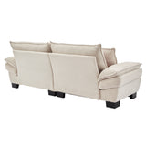 Corduroy Cloud Loveseat Couch-Living Room-Parc Decor