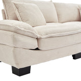 Corduroy Cloud Loveseat Couch-Living Room-Parc Decor