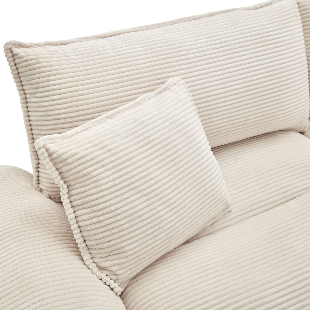 Corduroy Cloud Loveseat Couch-Living Room-Parc Decor