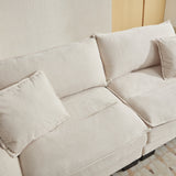 Corduroy Cloud Loveseat Couch-Living Room-Parc Decor