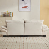 Corduroy Cloud Loveseat Couch-Living Room-Parc Decor