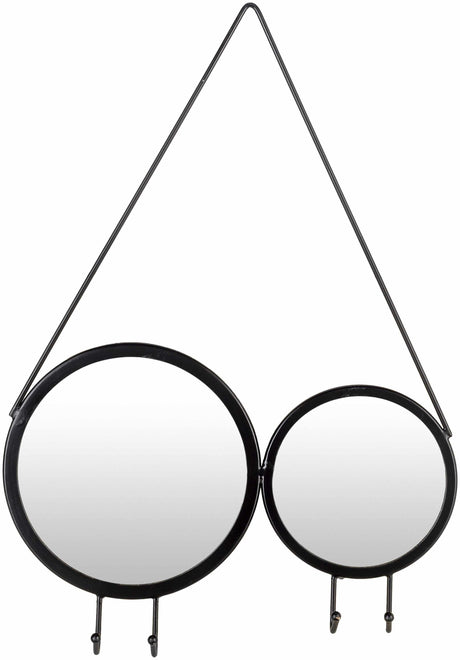 Cotmon Black Iron Frame Mirror-Mirrors-Parc Decor