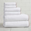 Cotton Border-Stitched 6-Piece Towel Set - Valery Collection