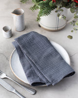 Cotton Crinkle Cloth Napkins, set of four-Napkins-Parc Decor