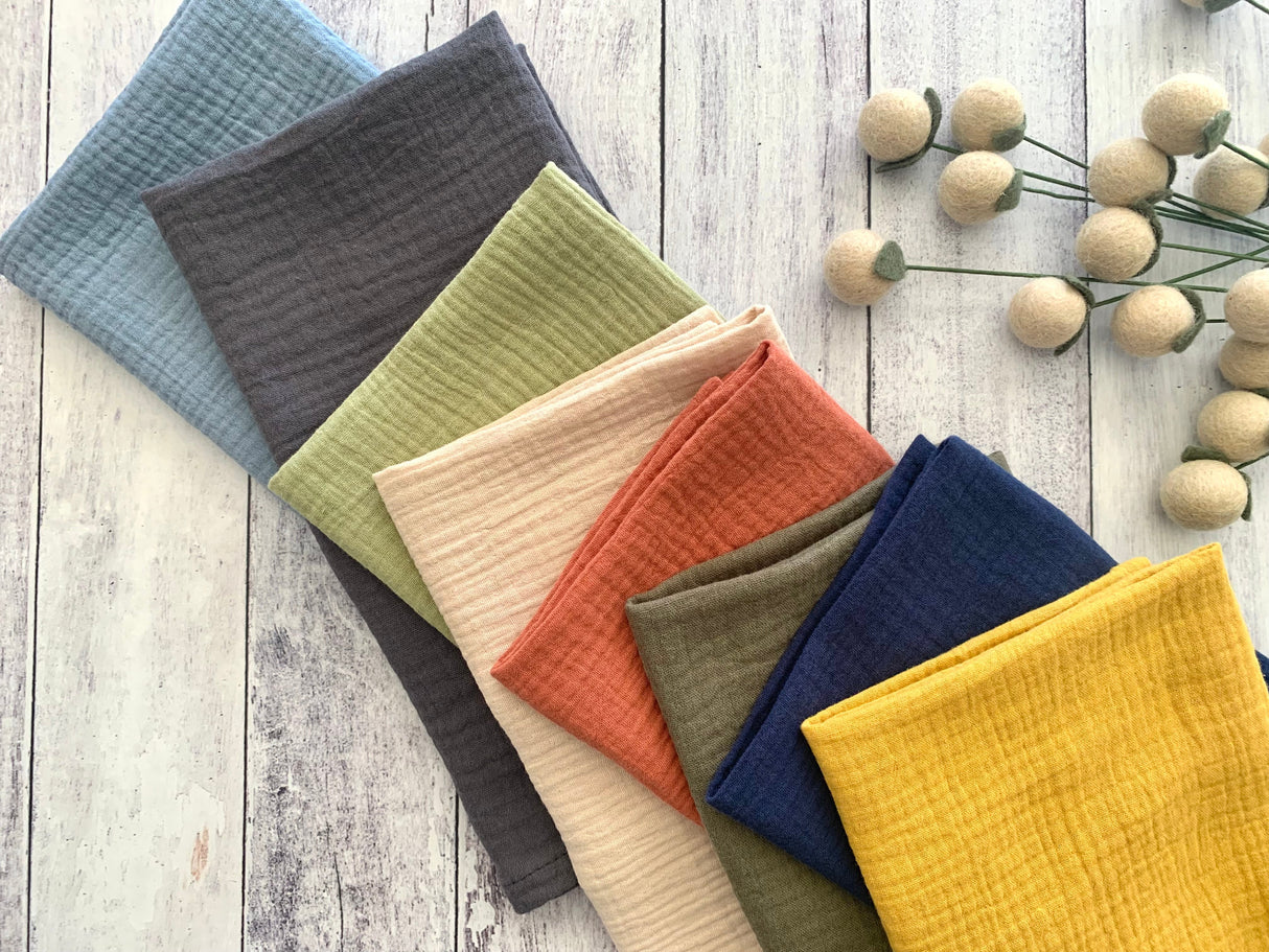 Cotton Crinkle Cloth Napkins, set of four-Napkins-Parc Decor