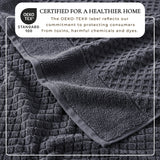 Cotton Diamond Waffle Weave Bath Towel Set - Grayson Collection