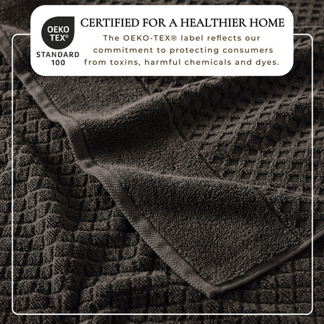 Cotton Diamond Waffle Weave Bath Towel Set - Grayson Collection