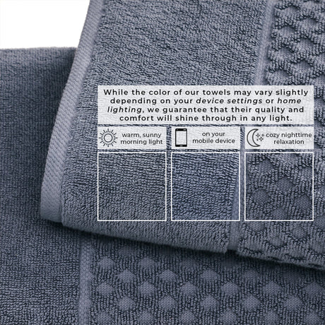 Cotton Diamond Waffle Weave Bath Towel Set - Grayson Collection